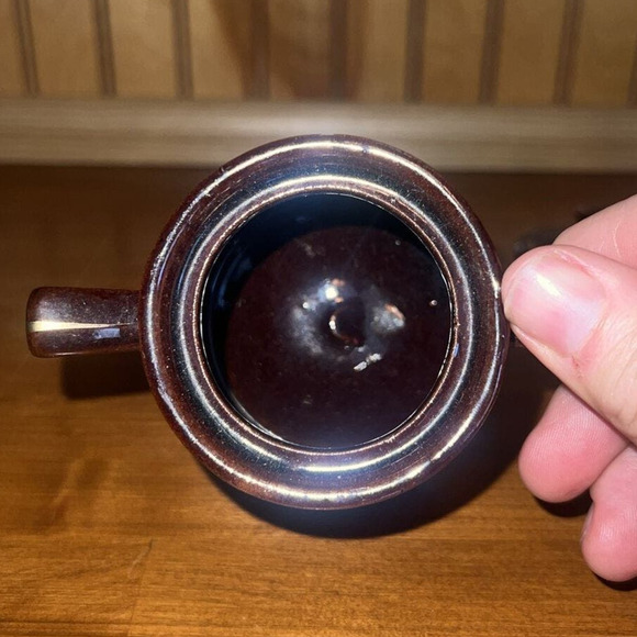 Vintage Japanese Redware Moriage Hand Painted Sugar & Creamer -‎ 1960’s - Picture 5 of 9